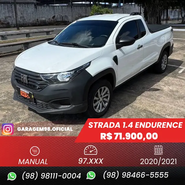 Carro Fiat Strada 2021 Endurance 1.4 CS (Flex)