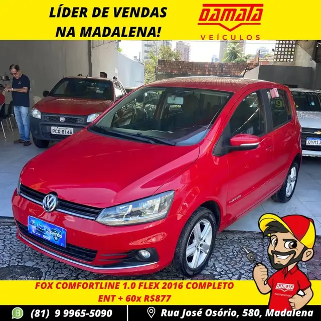 Carro Volkswagen Fox 2016 1.0 TEC Comfortline (Flex)