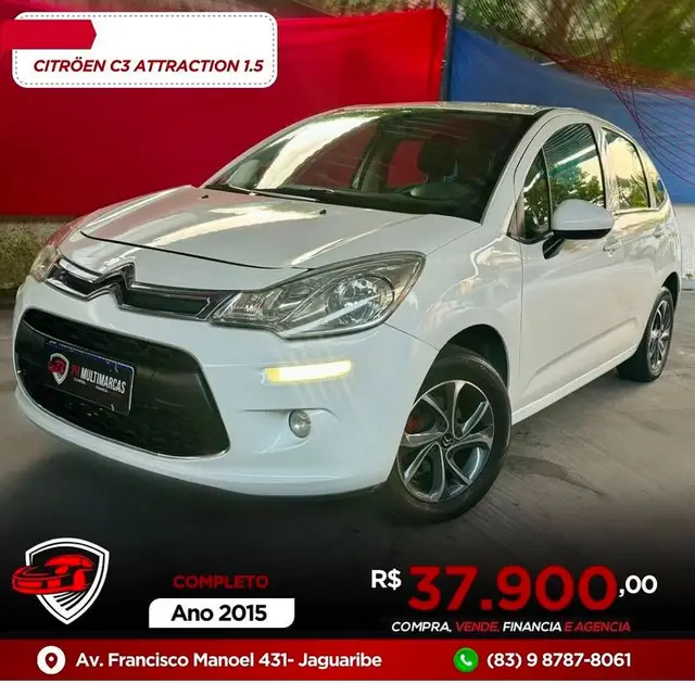 Carro Citroën C3 2015 Attraction 1.5 8V (Flex)