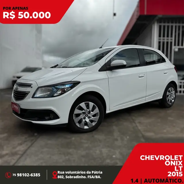 Carro Chevrolet Onix 2015 1.4 LT SPE/4 (Aut)
