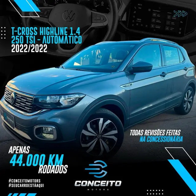 Carro Volkswagen T-Cross 2022 1.4 TSI Highline (Aut) (Flex)