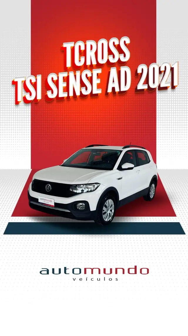 Carro Volkswagen T-Cross 2021 1.0 200 TSI Sense (Aut) (Flex)