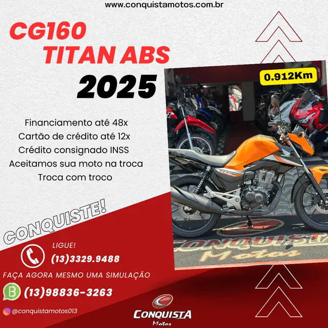 Moto Honda CG 160 2025 Titan