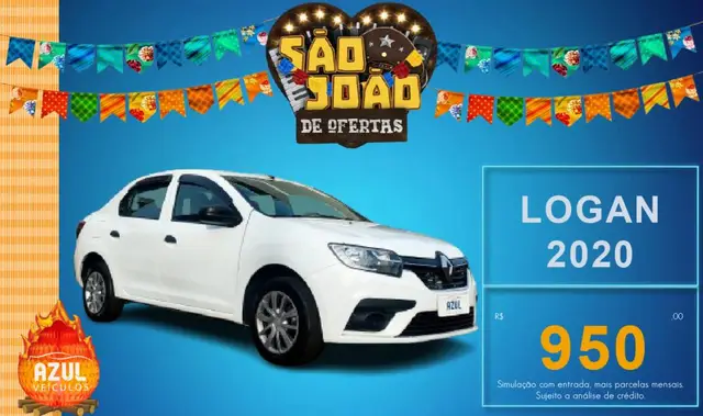 Carro Renault Logan 2020 Life 1.0 12V SCe (Flex)