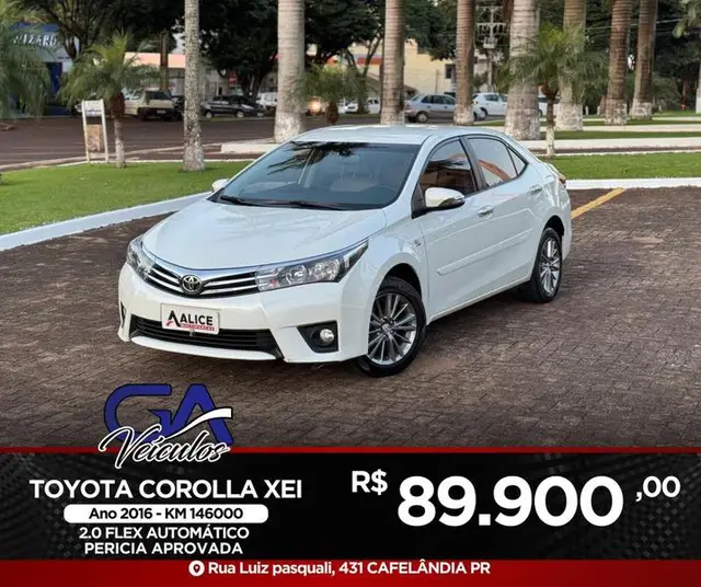 Carro Toyota Corolla 2016 1.8 GLi (Aut.)