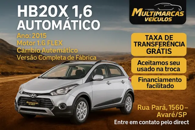 Carro Hyundai HB20X 2015 Premium 1.6 (Aut) (Flex)