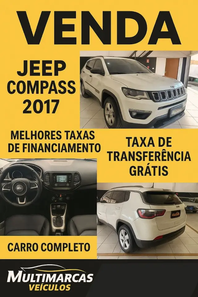 Carro Jeep Compass 2017 2.0 Sport 4x2 (Aut) (Flex)