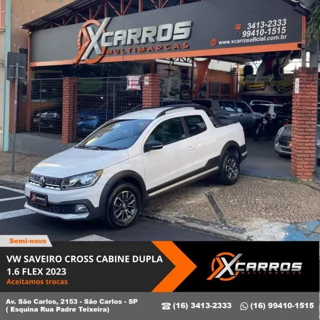 Carro Volkswagen Saveiro 2023 Cross Cabine Dupla