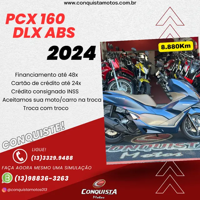 Moto Honda PCX 160 2024 DLX ABS