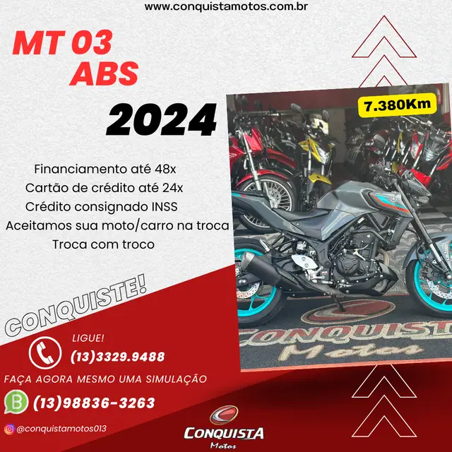 Moto Yamaha MT-03 2024 ABS