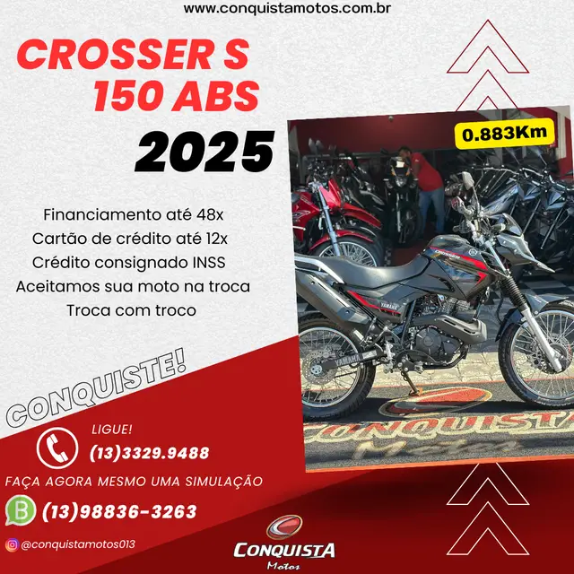 Carro Yamaha XTZ 150 Crosser 2025 S