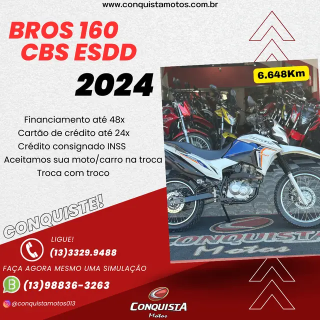 Carro Honda NXR 160 2024 Bros ESDD