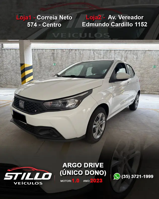 Carro Fiat Argo 2023 Drive 1.0 (Flex)