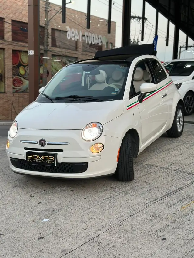 Carro Fiat 500 2015 Cabrio Dualogic 1.4 Evo (Flex)