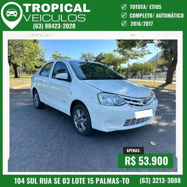 Carro Toyota Etios 2017 Platinum 1.5 (Aut) (Flex)