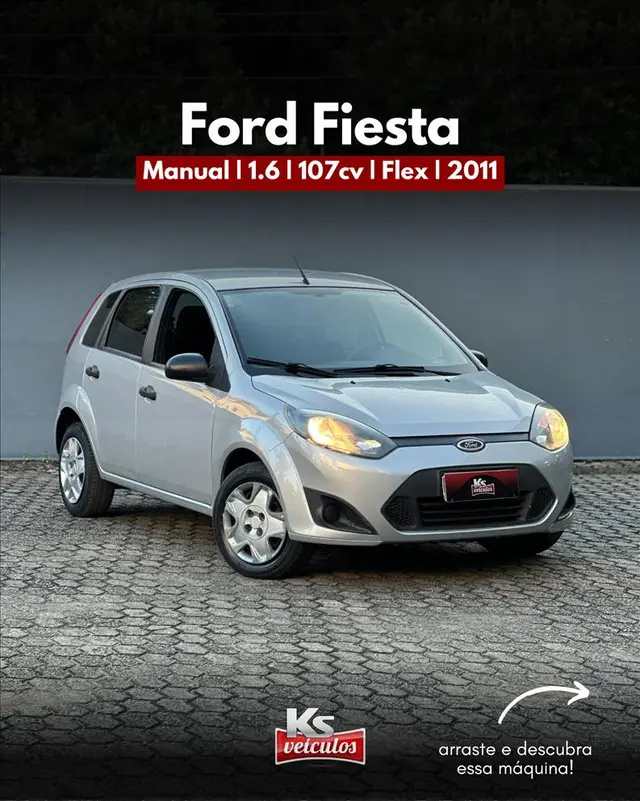Carro Ford Fiesta Hatch 2011 1.6 (Flex)