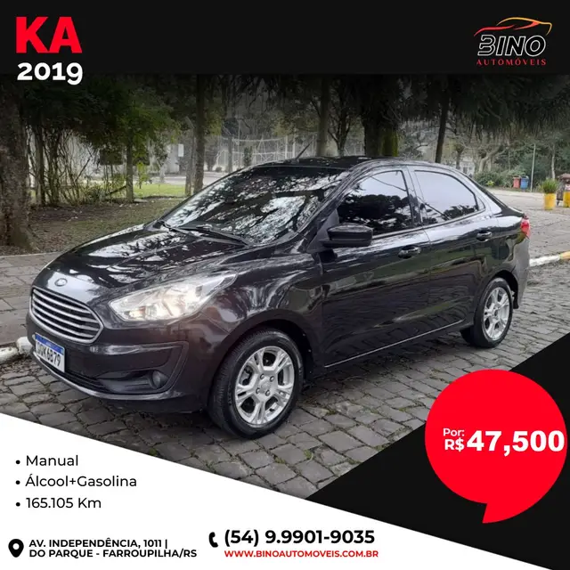 Carro Ford Ka Sedan 2019 SE 1.5 12v (Flex)