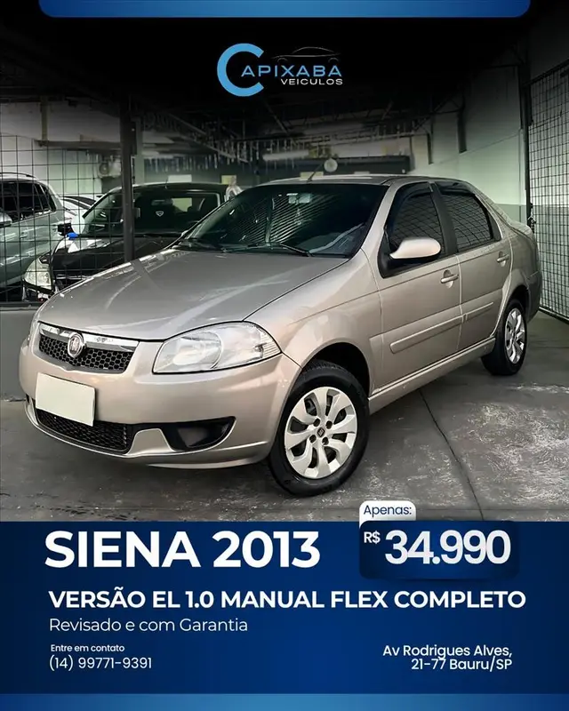 Carro Fiat Siena 2013 EL 1.0 8V (Flex)