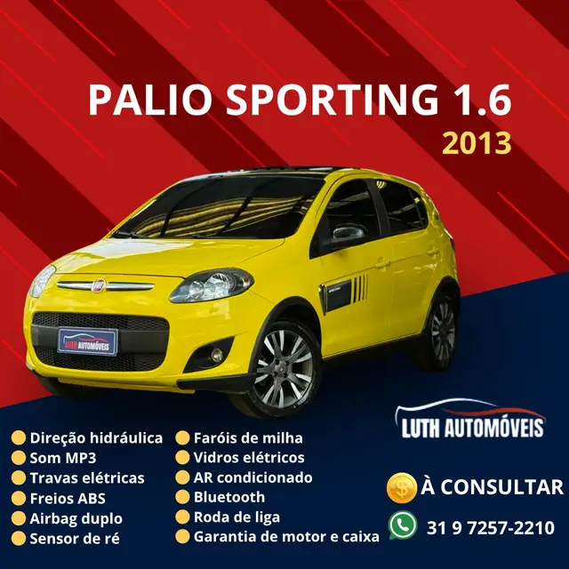Carro Fiat Palio 2013 Sporting 1.6 16V (Flex)