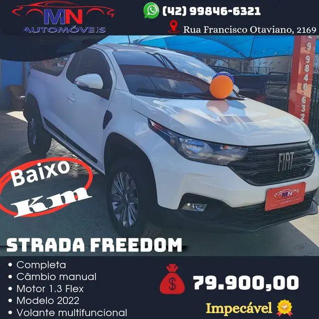 Carro Fiat Strada 2022 Freedom 1.3 CS Plus (Flex)