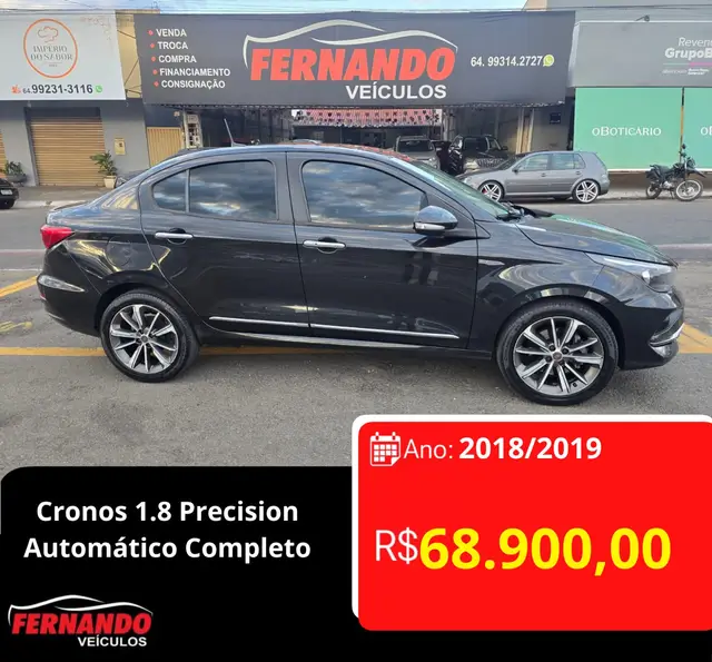 Carro Fiat Cronos 2019 1.8 Precision E.Torq AT6 (Flex)