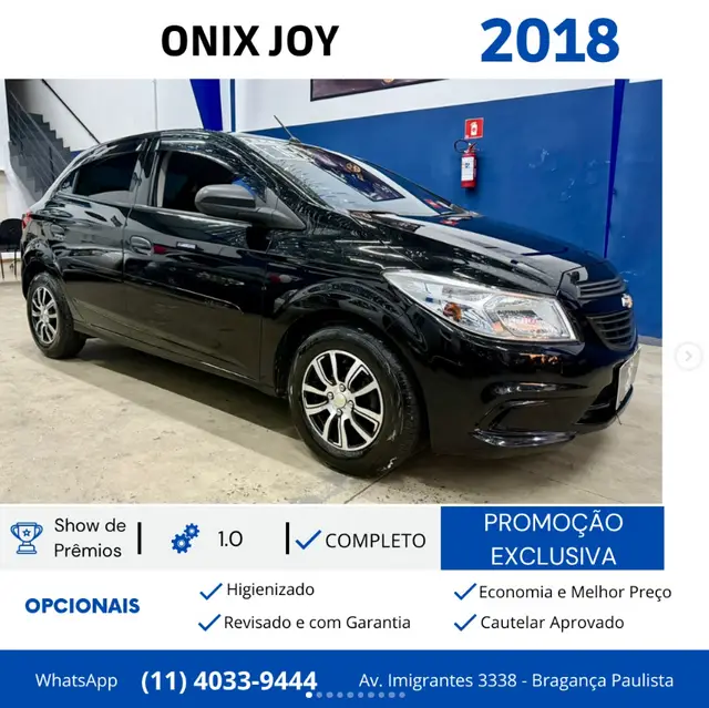 Carro Chevrolet Onix 2018 1.0 Joy SPE/4