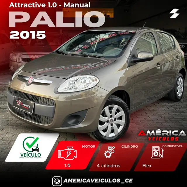 Carro Fiat Palio 2015 Attractive 1.0 Evo (Flex)