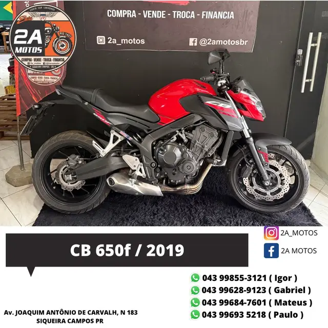 Moto Honda CB 650F 2019 (ABS)