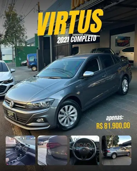 Carro Volkswagen Virtus 2021 1.0 200 TSI Comfortline (Flex) (Aut)