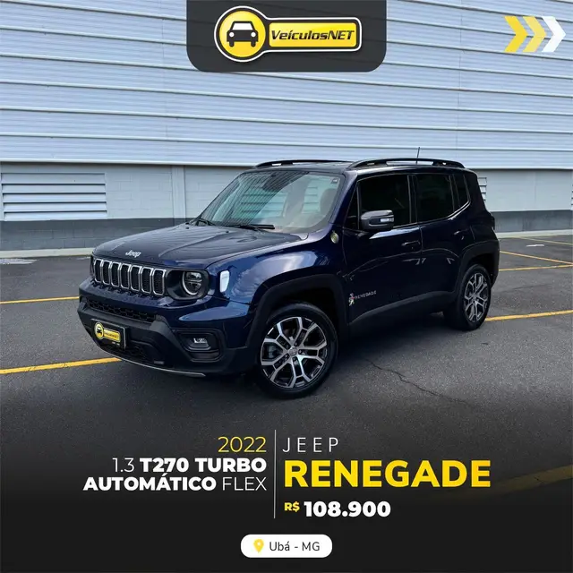 Carro Jeep Renegade 2022 Longitude 1.3 Turbo 4x2
