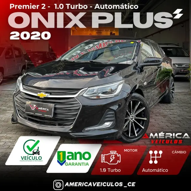 Carro Chevrolet Onix Plus 2020 1.0 Premier Turbo Flex (Aut)