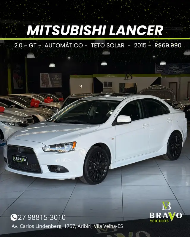 Carro Mitsubishi Lancer 2015 2.0 16V GT CVT (aut)