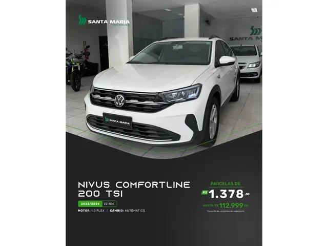 Carro Volkswagen Nivus 2024 Comfortline 200 TSI