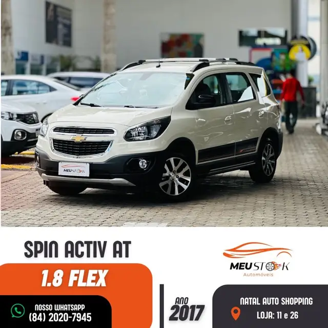Carro Chevrolet Spin 2017 Activ 1.8 (Flex) (Aut)