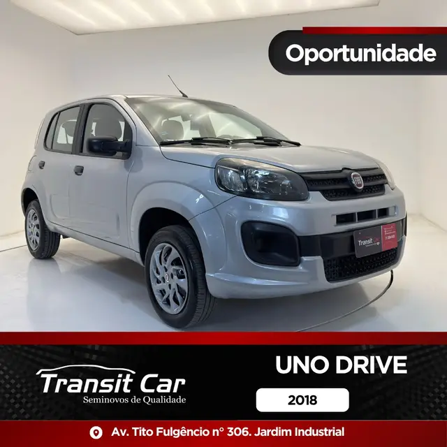 Carro Fiat Uno 2018 Drive 1.0 Firefly (Flex)