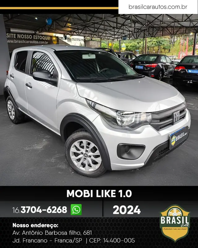 Carro Fiat Mobi 2024 Like 1.0