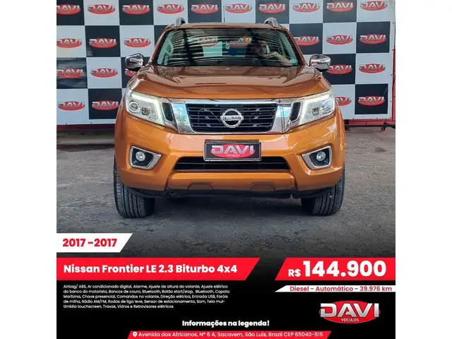 Carro Nissan Frontier 2017 2.3 TD CD LE 4x4 (Aut)