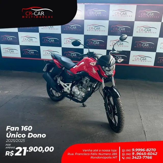 Moto Honda CG 160 2025 Fan