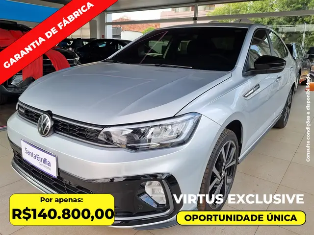 Carro Volkswagen Virtus 2025 Exclusive 250 TSI 1.4