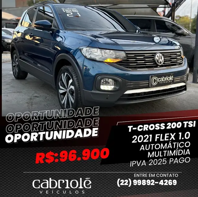 Carro Volkswagen T-Cross 2021 1.0 200 TSI 12V (Flex)