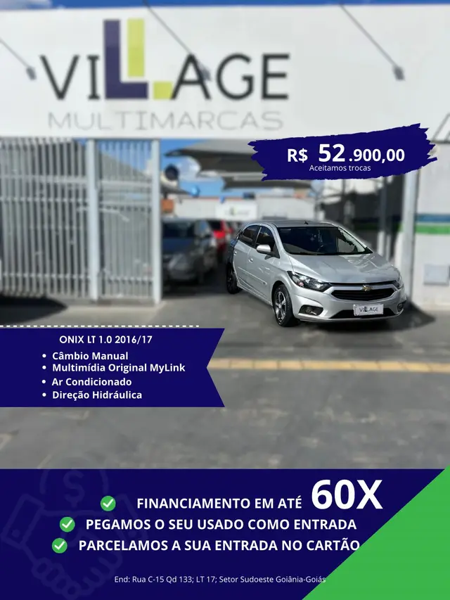 Carro Chevrolet Onix 2017 1.0 LT SPE/4