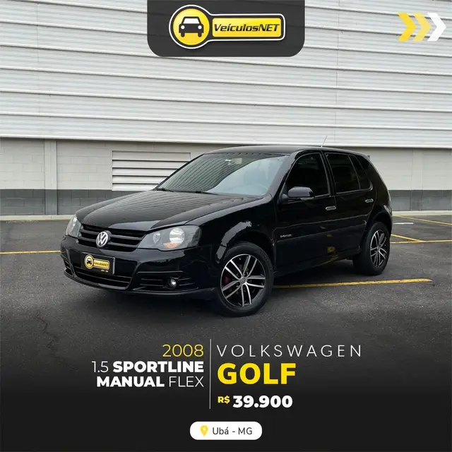 Carro Volkswagen Golf 2008 Sportline 1.6 (Flex)