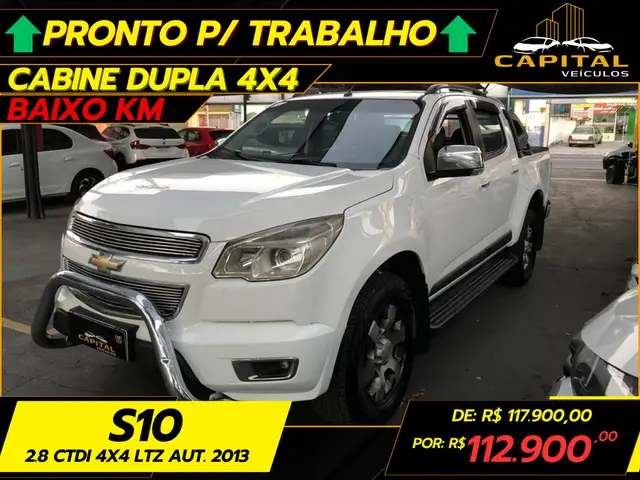 Carro Chevrolet S10 Cabine Dupla 2013 S10 2.8 CTDI LTZ 4WD (Cabine Dupla) (Aut)