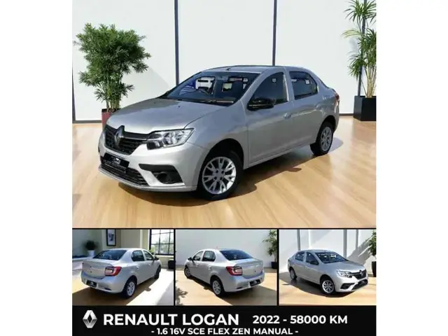 Carro Renault Logan 2022 Zen 1.6 16V SCe (Flex)