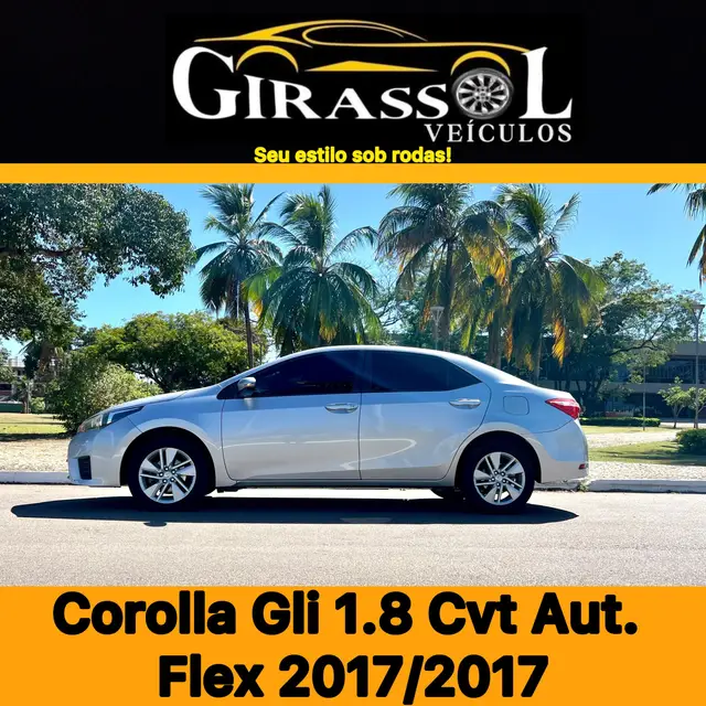 Carro Toyota Corolla 2017 1.8 Dual VVT GLi Multi-Drive (Flex)