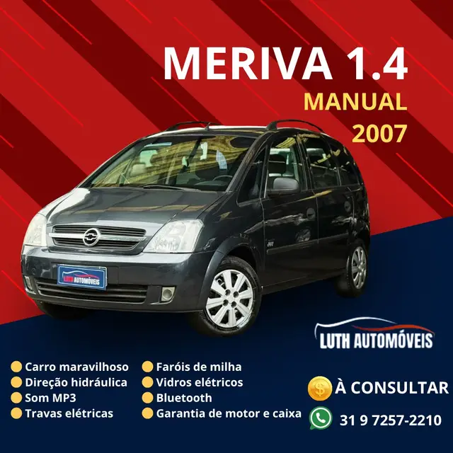 Carro Chevrolet Meriva 2007 Joy 1.8 (Flex)