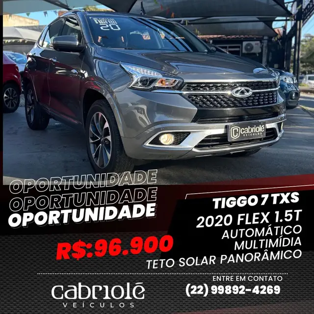 Carro CAOA Chery Tiggo 7 2020 1.5 TXS Turbo Flex (Aut)