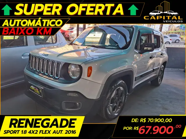 Carro Jeep Renegade 2016 Sport 1.8 4x2 (Aut) (Flex)