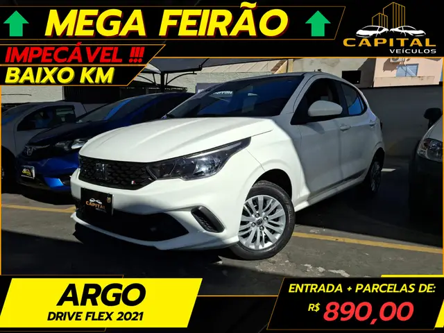 Carro Fiat Argo 2021 Drive 1.0 (Flex)