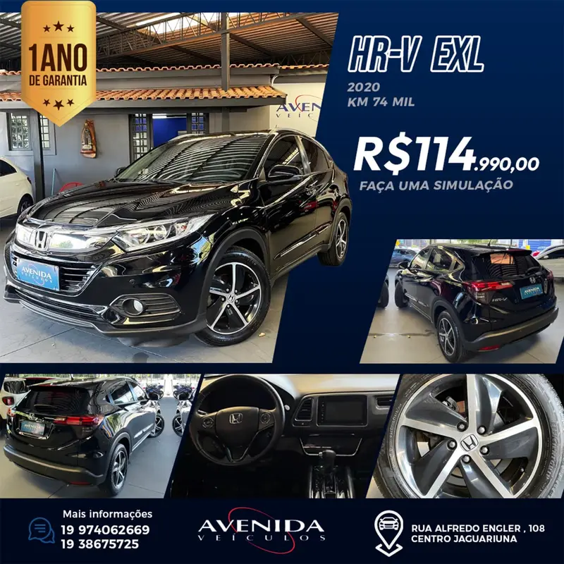 Honda HR-V EXL CVT 1.8 I-VTEC FlexOne
